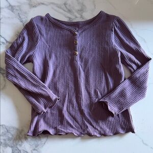 Cat & Jack Plum Textured Knit Top 4T